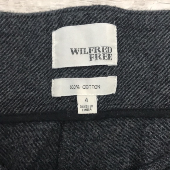 Aritzia Wilfred Free 100% Cotton Trousers with Belt - Picture 2 of 3